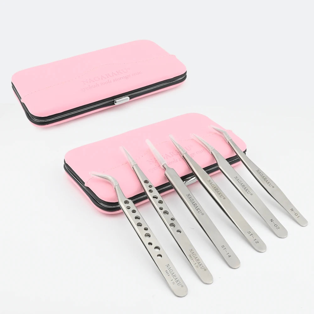 Makeup Eyelashes Tweezers Storage Container