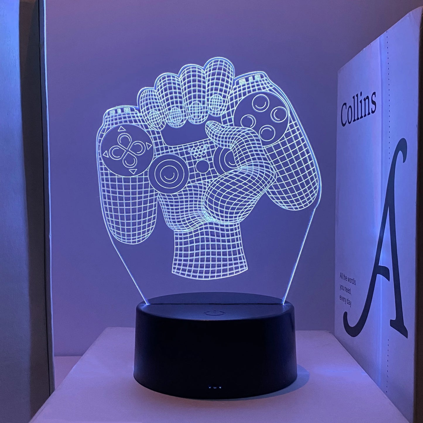 1pc Gamepad pattern atmosphere decorative lights, soft light with sleeping lights, holiday gifts for family and friends.