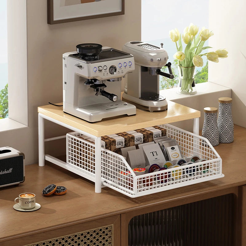 Kitchen Countertop Organiser – Multi-Use Storage Shelf for Microwave, Coffee Machine &amp; More