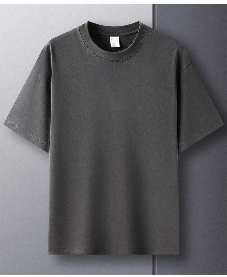Men’s 100% Cotton Classic T-Shirt – Short Sleeve Crew Neck
