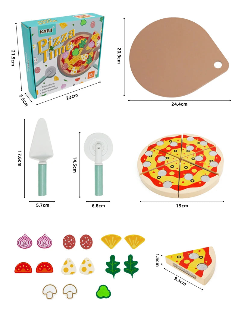 Wooden Kitchen Toys Pretend Toys Cutting Cake Play Set Food Kids Toys Montessori Tea Party Learning Educational Toys For Gifts