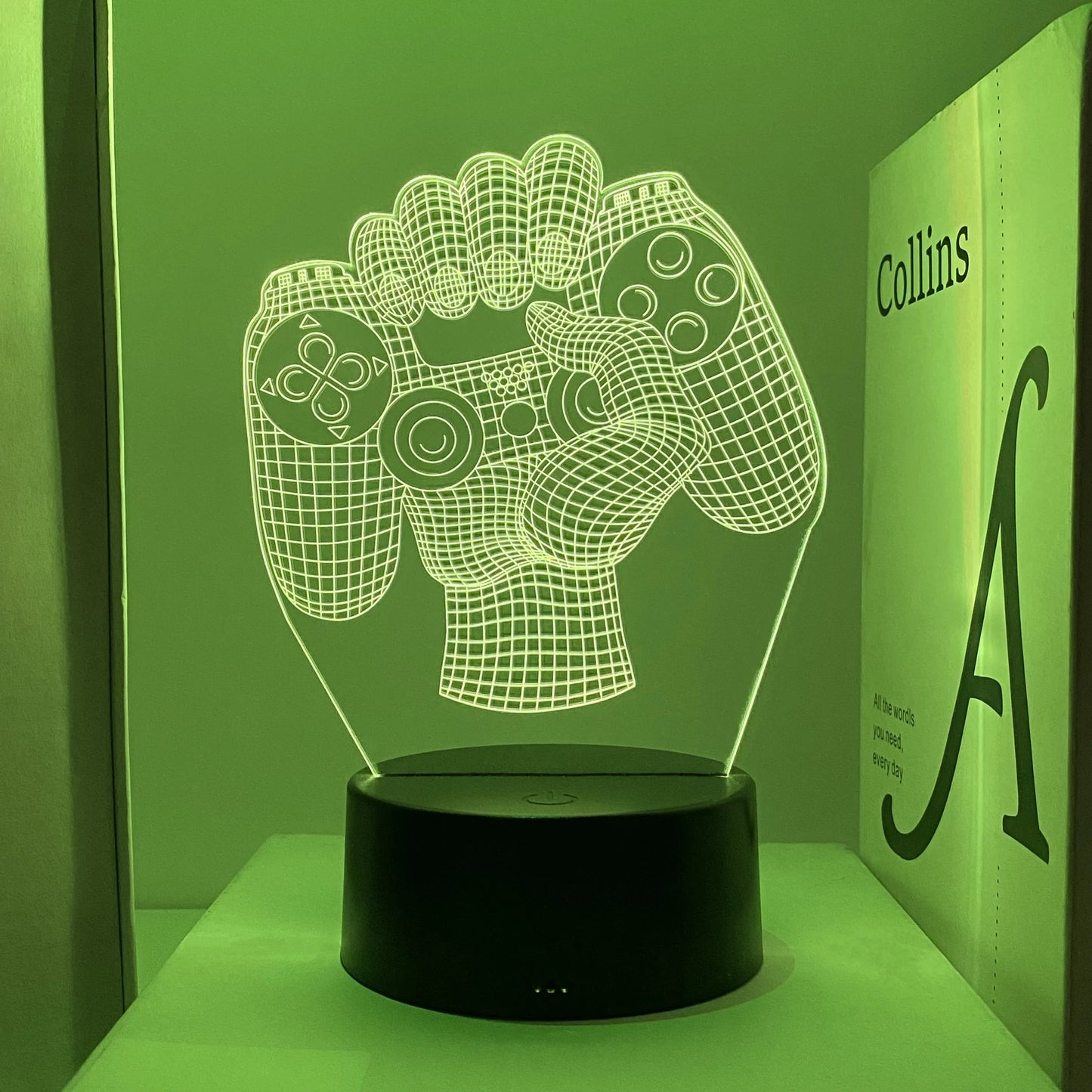 1pc Gamepad pattern atmosphere decorative lights, soft light with sleeping lights, holiday gifts for family and friends.