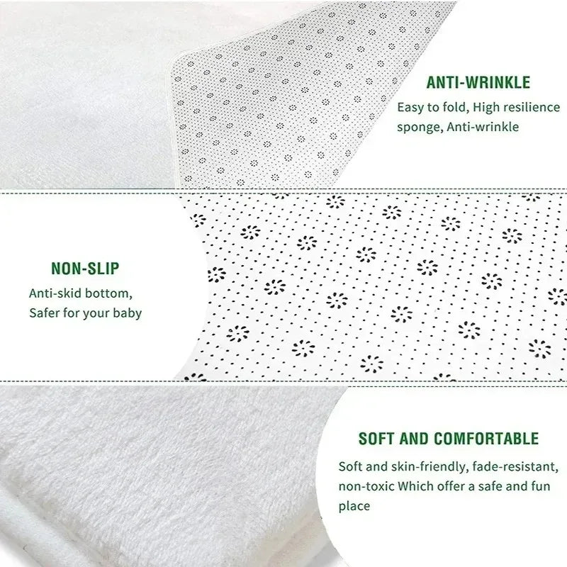 Kids City Road Play Mat Rug Soft Non-Slip Educational Town Traffic Carpet Fun City Map Design Children's Playroom Floor Mat