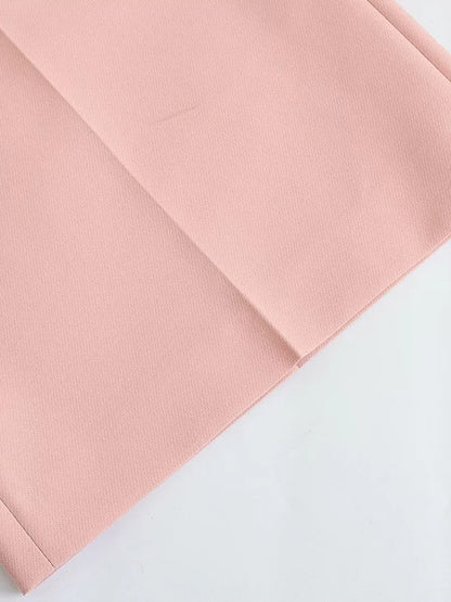 2 Piece Set Pink Tank Tops & Straight Leg Pants