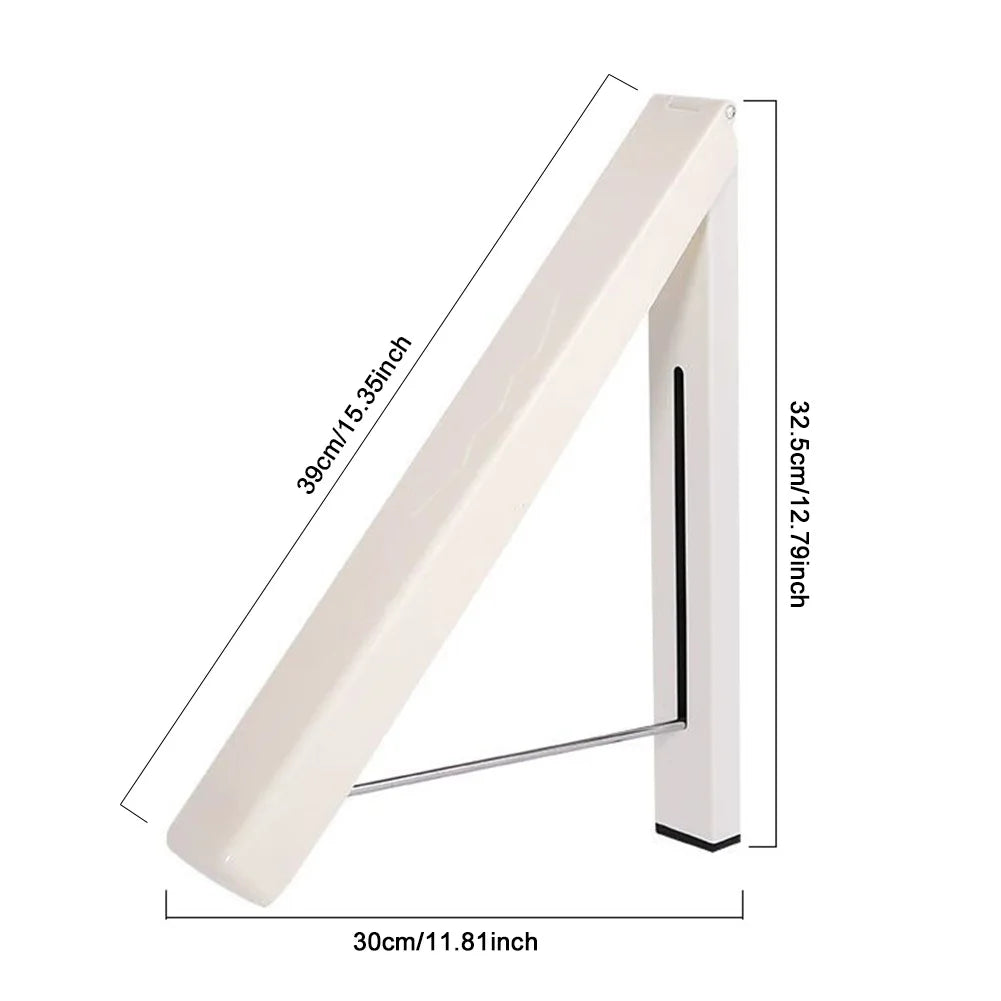 Folding Clothes Hanger Wall Mounted Clothes Hanger High Load Capacity Clothes Storage Hanging Rack Metal for Indoor Outdoor Use