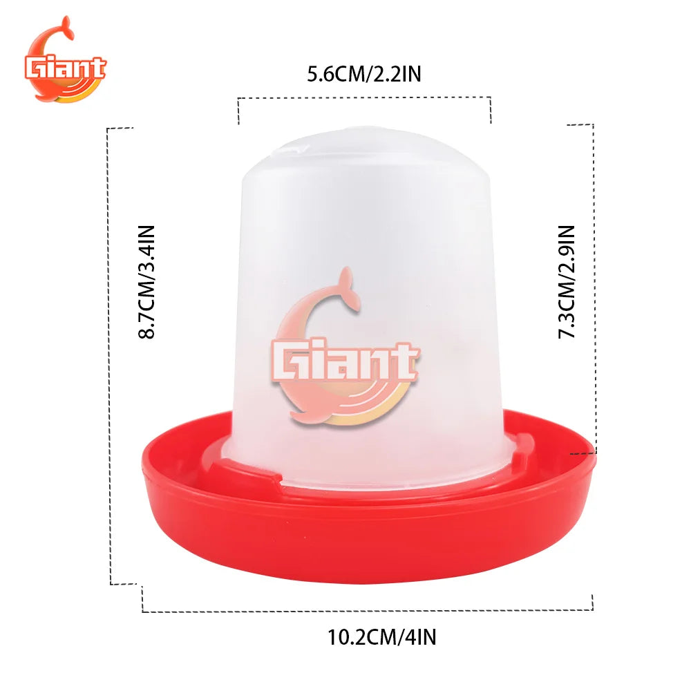 Chicken Chick Feeder & Waterer – Manger Grid Design for Easy Feeding and Drinking
