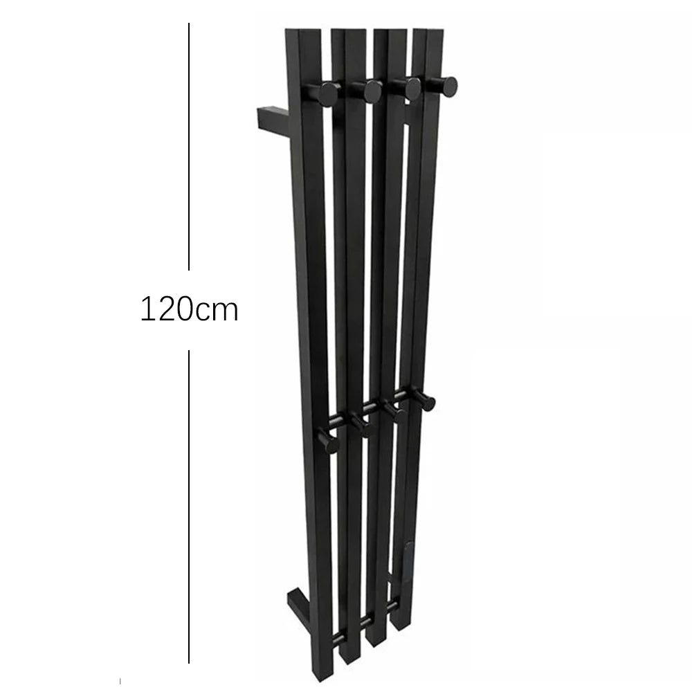 Bathroom Electric Towel Warmer Heated Towel Rack  Plug-in/Hardwired Towel Radiator 120CM 3/4 Bars Wall Mount Towel Dryer