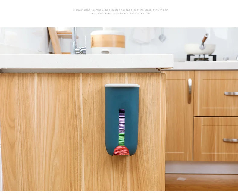 New home life wall hanging kitchen garbage bag storage rack kitchen bathroom plastic bag Nordic style shoe cover storage box