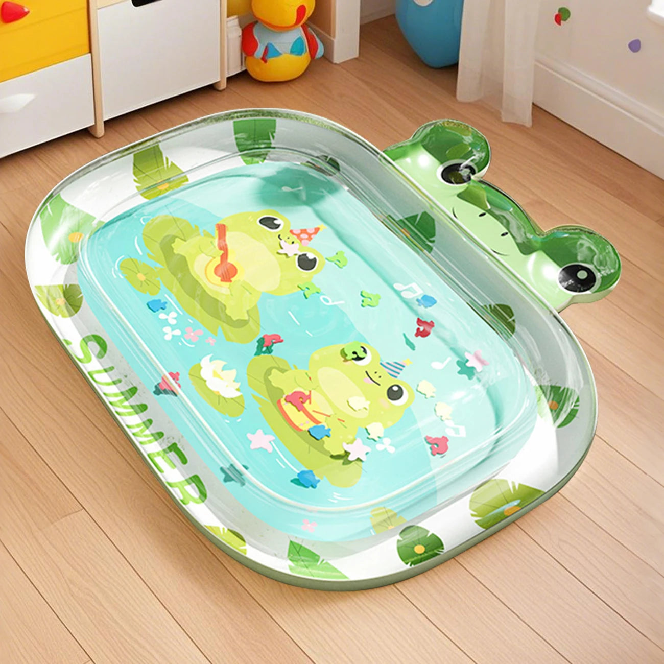 1 Pc Water Play Mat, PVC Inflatable Tummy Time Mat, Water Pad, Early Learning Development Activity Mat