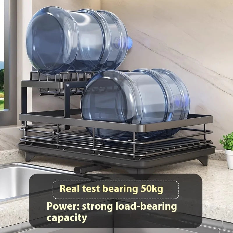 Dish Drying Rack Kitchen Adjustable Stainless Steel Cutting Board Organiser Dish Bowl Drainer Storage Rack Kitchen Utensils