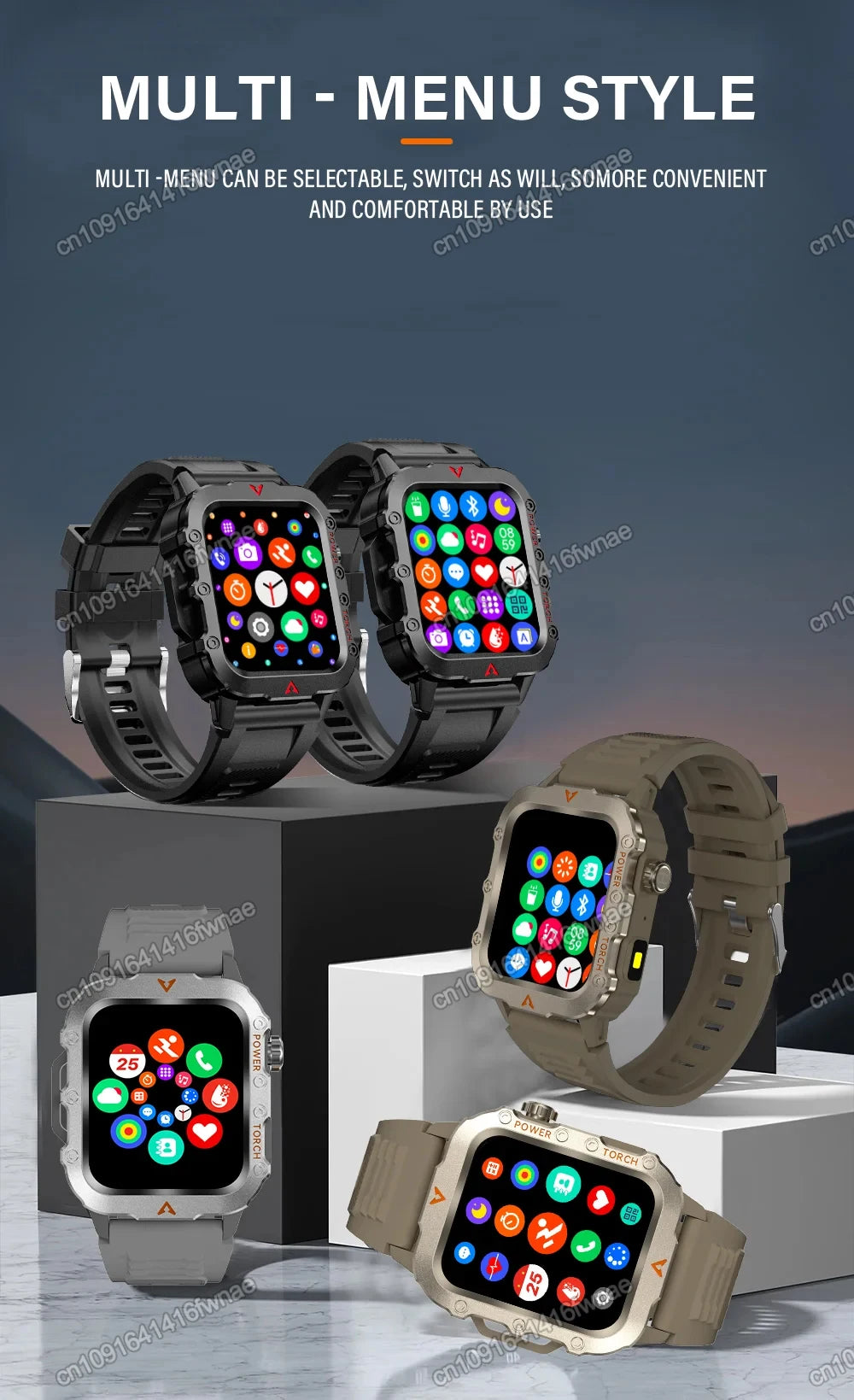 LED Flashlight Smart Watch