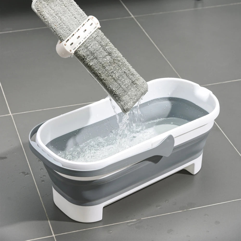 Portable Folding Collapsible Bucket With Handle