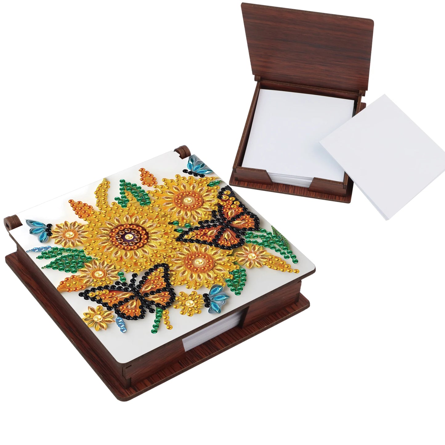 Special shaped Diamond Art Painting Sticky Note Box kits,Animal Fairy partial Diamond Art note box for Home Office decorate Gift
