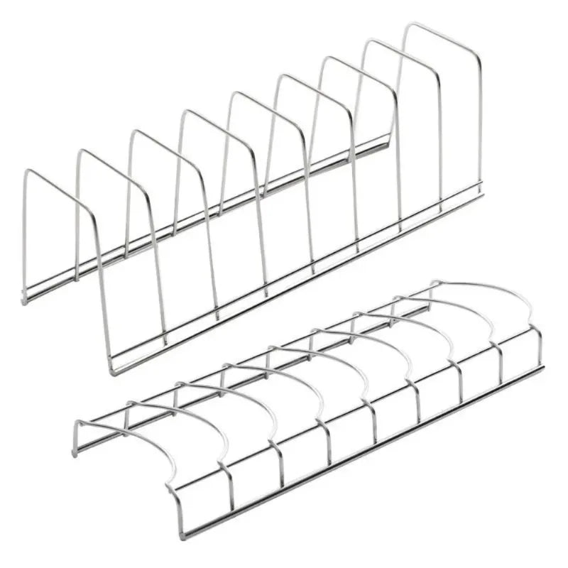 Stainless Steel Dish Storage Rack Desktop Drain Rack Household Bowl Rack Plate Rack Save Space Kitchen Dish Organiser