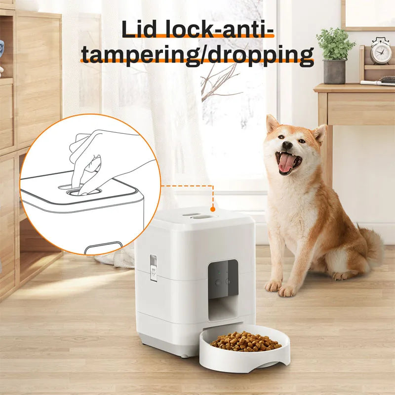 Smart Pet Feeder WiFi Version Timed And Quantitative Automatic Pet Food Distributor Smart Pet Feeder Automatic Feeders.