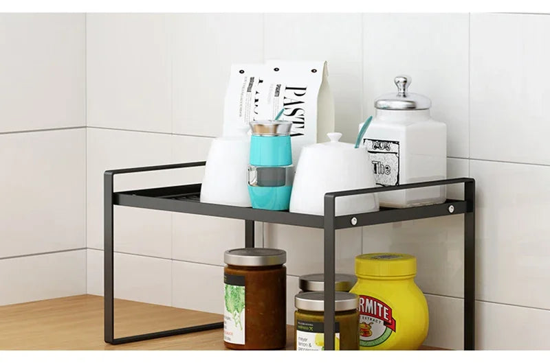 Steel Kitchen Dishes Bowl Storage Rack Kitchenware Utensils Drainer Shelf Cabinet Over Sink Cutlery Drying Holder Home Organiser