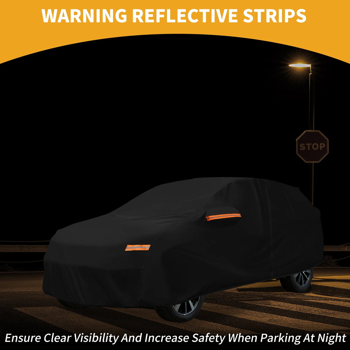 Uxcell Car Cover All Weather for Subaru Solterra Black 190T-Pu with Left Zipper