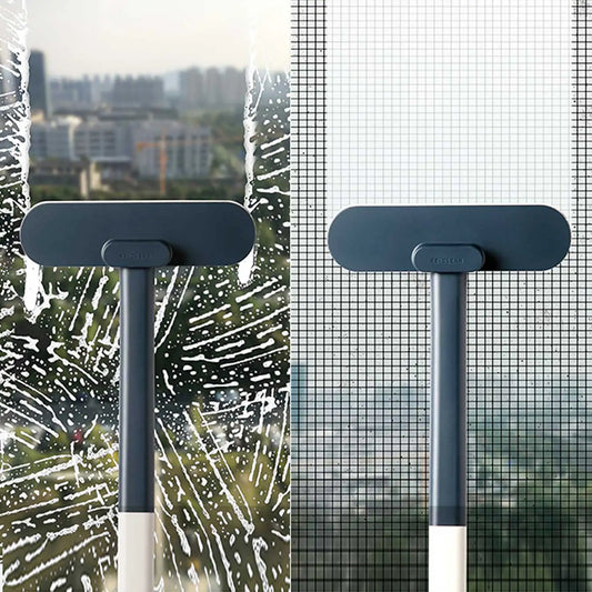 1 multifunctional long handled window brush, wet and dry dual-use cleaning brush
