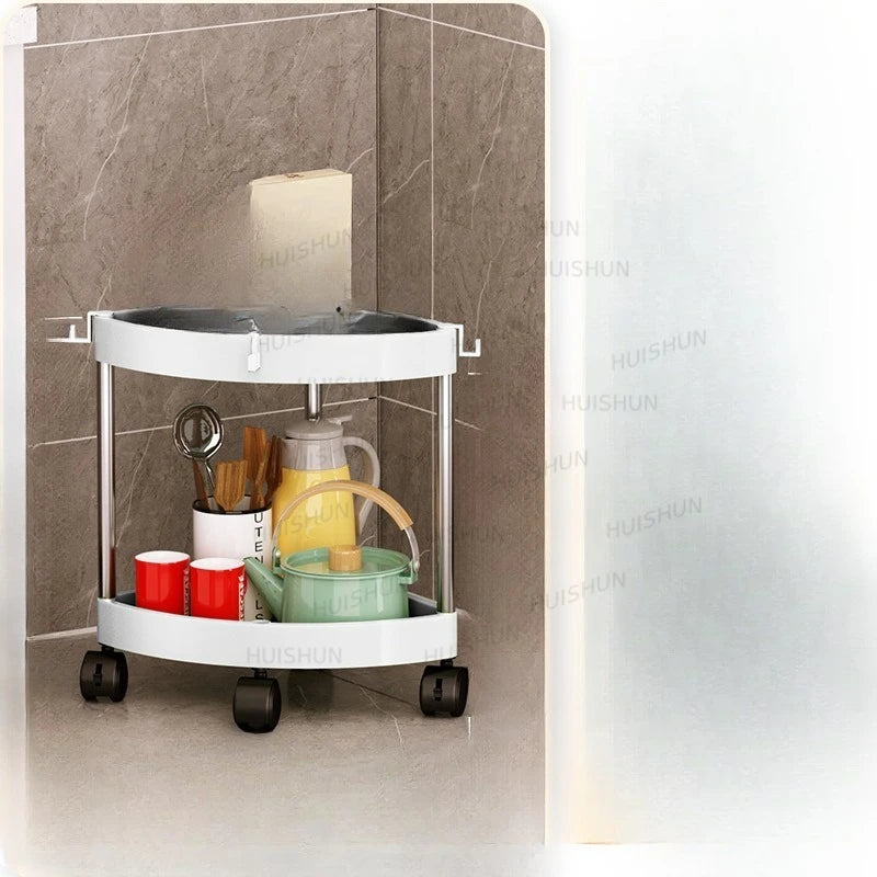Kitchen storage rack Multifunctional storage rack Supplies Seasonings Corner artifact Corner general merchandise Daily Daquan