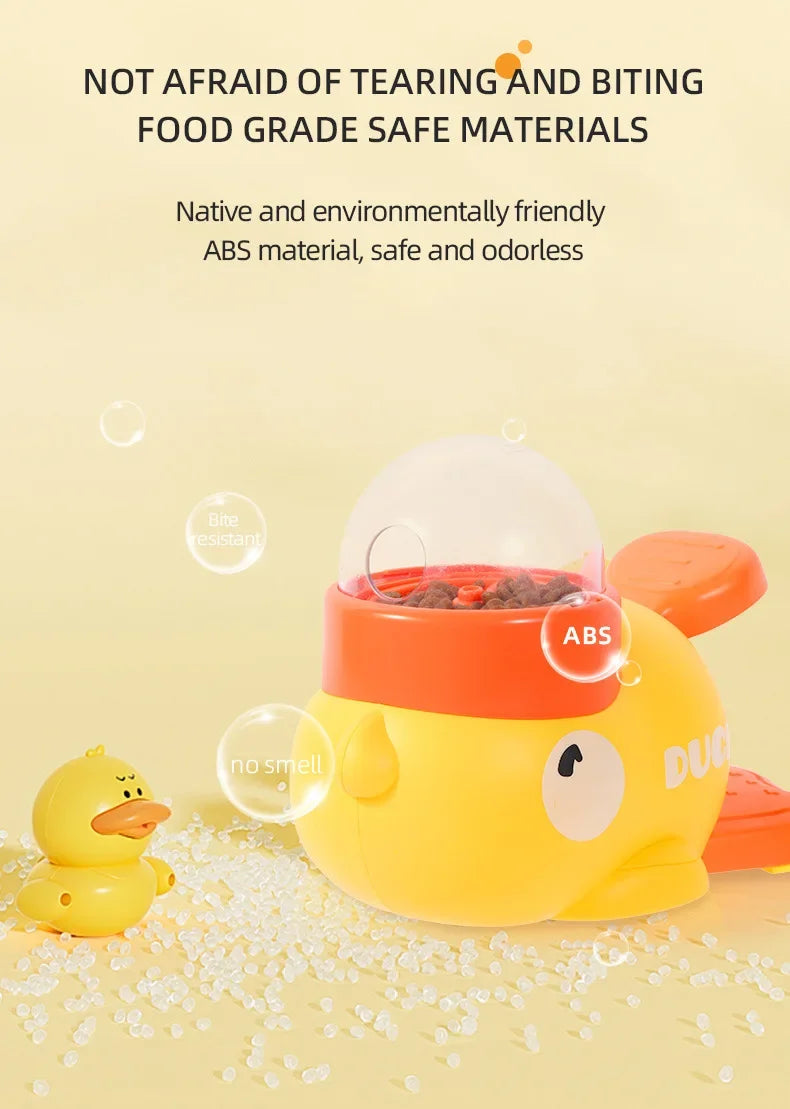 Duck-Shaped Pet Toy Feeder – Eco-Friendly, Non-Toxic Foraging Toy for Birds & Small Animals