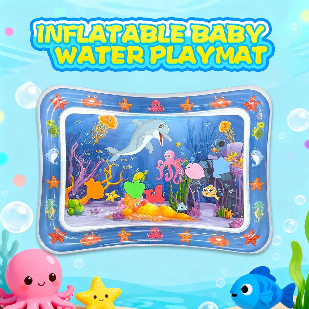 Yeeeasy Tummy Time Water Mat,Inflatable Tummy Time Water Play Mat for Babies, Infants and Toddlers 3 to 24 Months Promote Develo