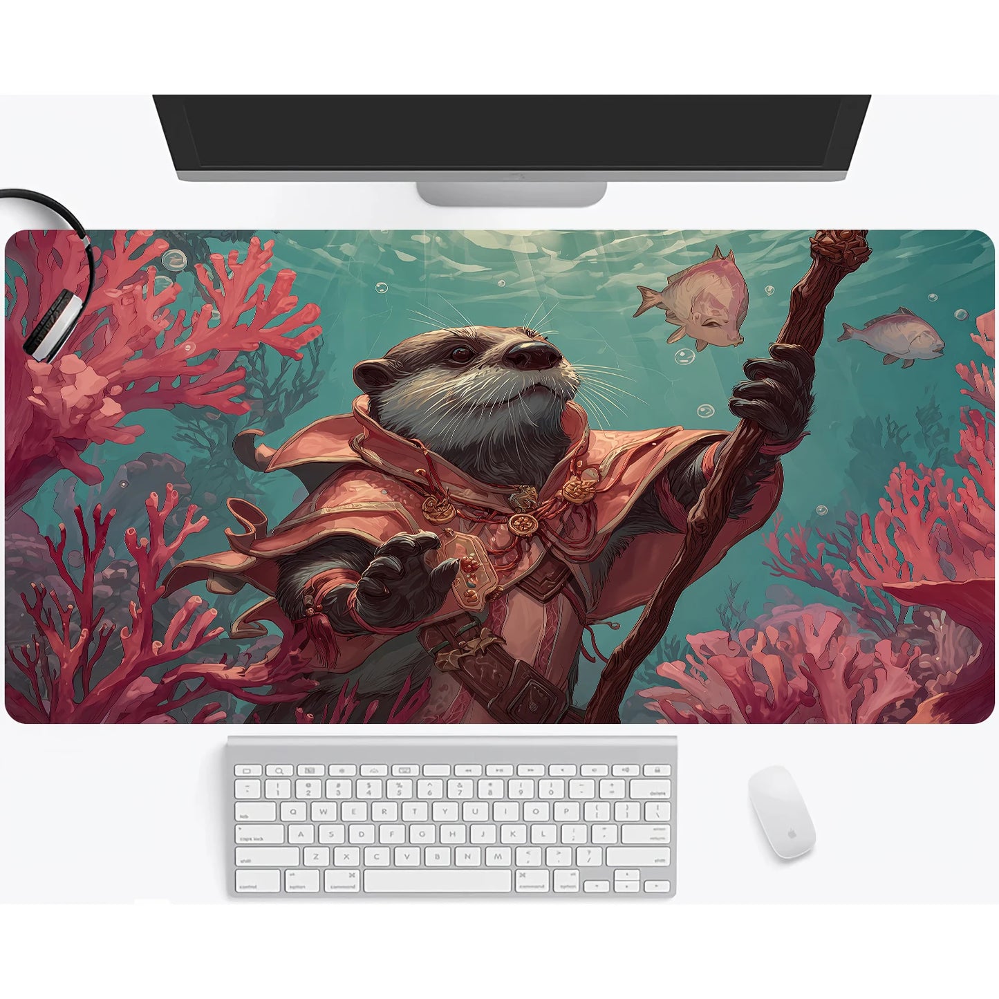Magic playmat gathering gaming mats Frog Wizard theme anime desk mat Desk accessories 35X60cm mouse mat Raccoon tapete magic mtg