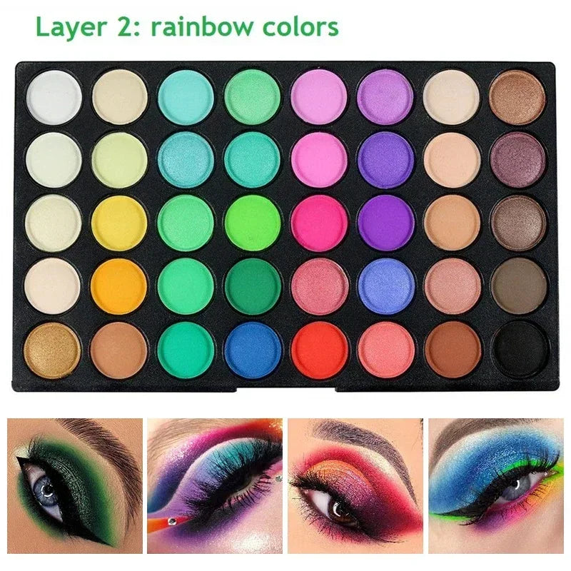 120 Colors Matte Shimmer Eyeshadow Palette