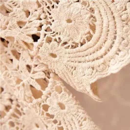 Casual Long Sleeve Lace Cardigan