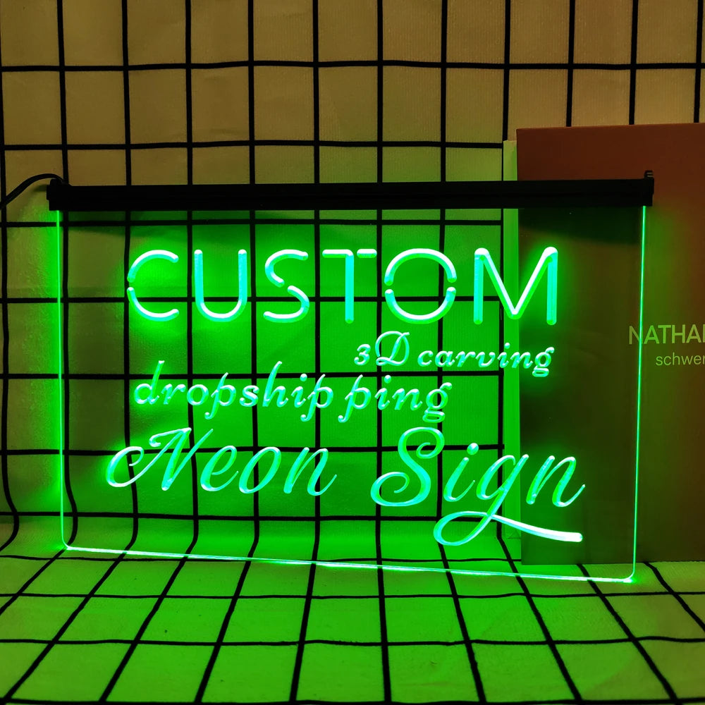 Custom LED 3D Carving Neon Sign