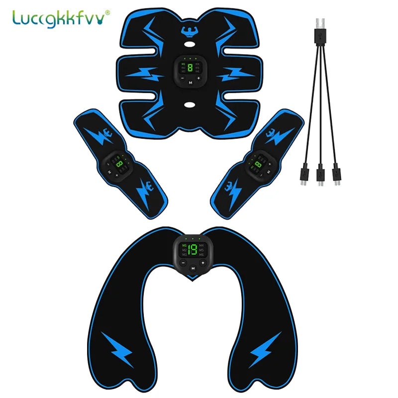 Smart EMS Wireless Muscle Stimulator – Electric Abdominal Trainer, Body Slimming & Weight Loss Massager Stickers