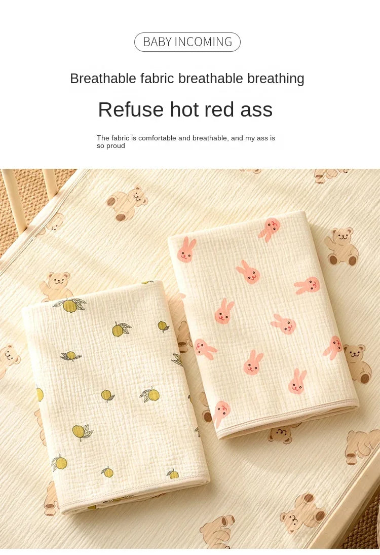 Reusable Baby Changing Mat Cover Baby Diaper Mattress Diaper for Newborn Cotton Waterproof Changing Pats Floor Play Mat