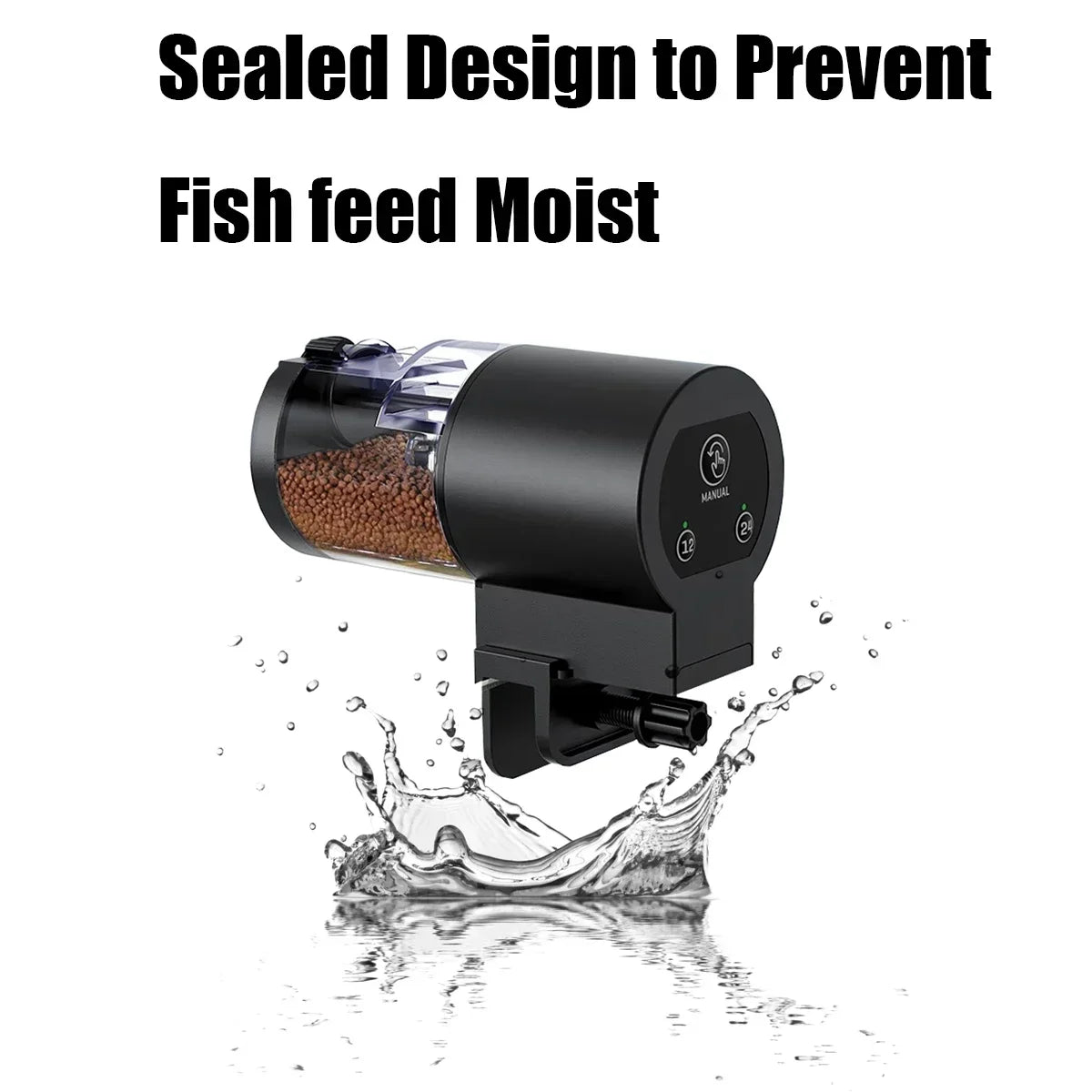 Automatic Fish Feeder for Aquariums – 100ml Capacity, Battery Operated & Easy to Set Up