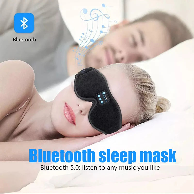 3D Bluetooth Sleeping Headphones Eye Mask