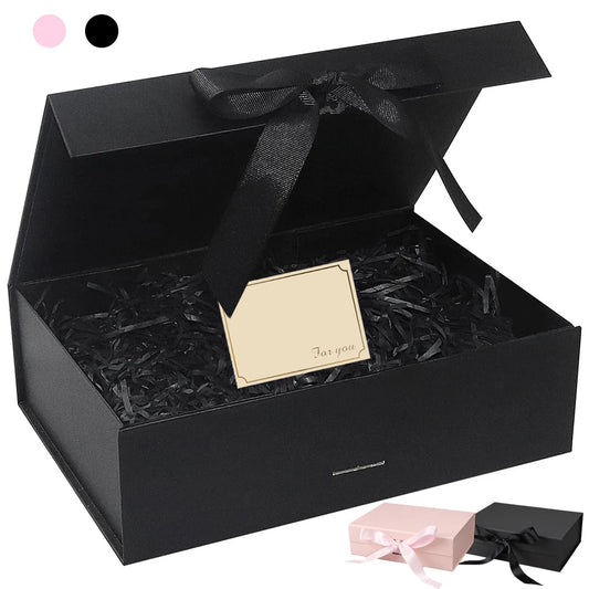 Luxury Magnetic Gift Box With Lid Ribbon Lafite 3 Sizes Available Grass Greeting Card Valentine's Day Gift Packaging Box