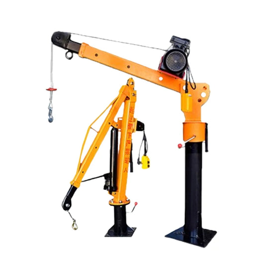 Mobile 500kg 800kg 1000kg mini lift mini pickup hydraulic telescopic boom truck crane lifting