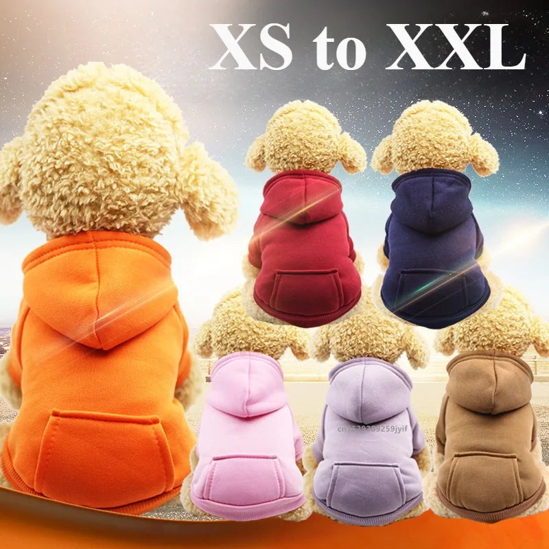 Pet Winter Hooded Sweatshirt