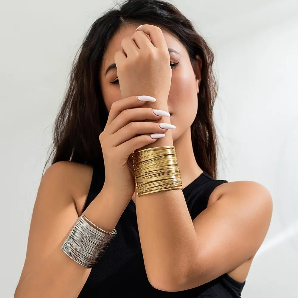 Hyperbolic Gold Plated Bangle