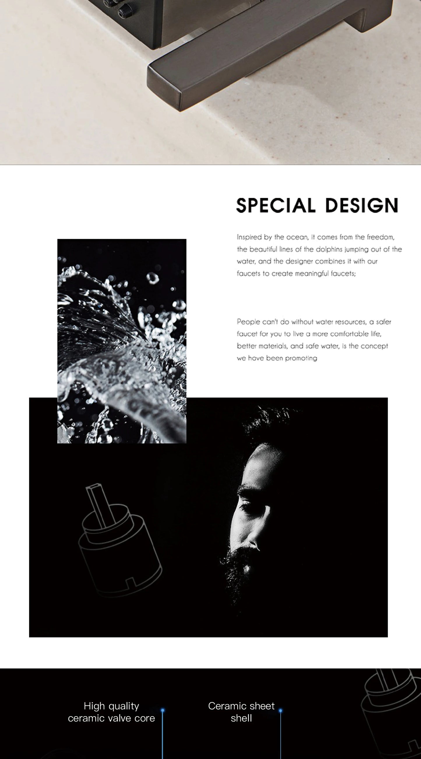 Gun Gray Brass Kitchen Sink Faucet Pull Out Sprayer Hot Cold Mixer Tap LED Digital Display Multifunction 360°Swivel Luxury Crane