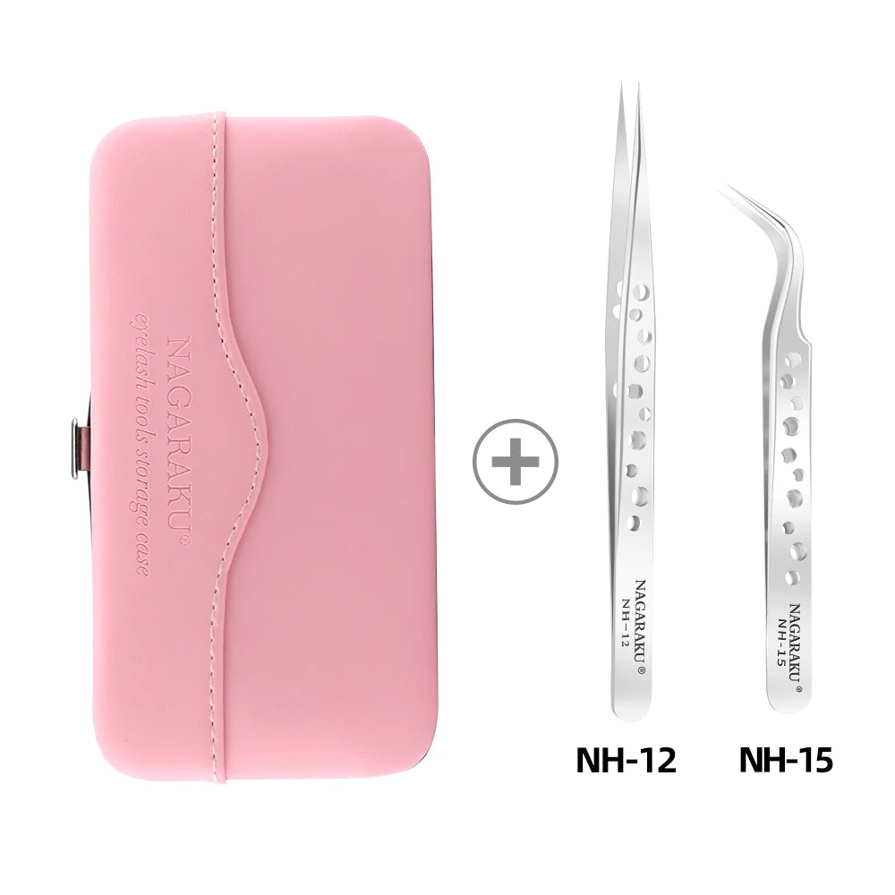 Makeup Eyelashes Tweezers Storage Container