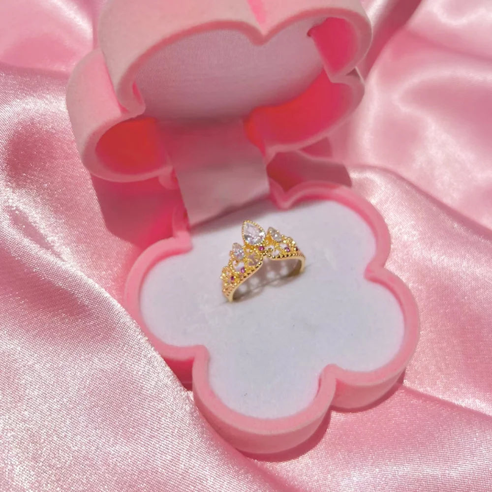 Charm Rapunzel Crown Ring