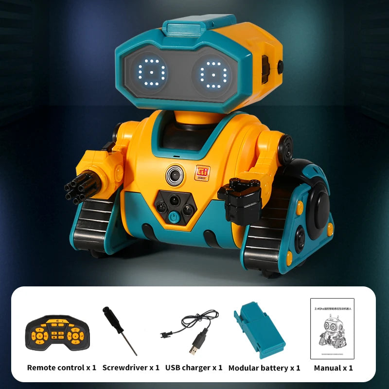 Smart Robot Interactive Toy – 2.4G Remote Control, Music-Sensing and Intelligent Induction for Kids