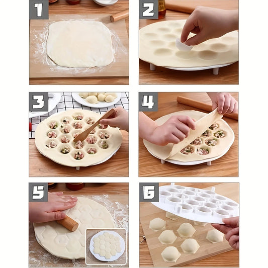 1pc- Simple Chinese Dumplings Mould, Kitchen Dough Press, Ravioli Making Mold, Pastry Tool Gadgets