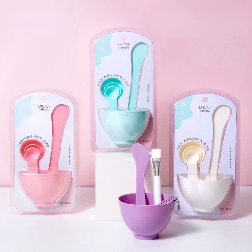 9/6pcs Facial Mask Bowl Set – DIY Beauty Tools with Bowls, Brushes, Spoons, and Sticks for Face Care