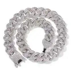 Wholesale Price Miami Men Necklace Hip Hop Jewelry Iced Out Cuban Link Chain