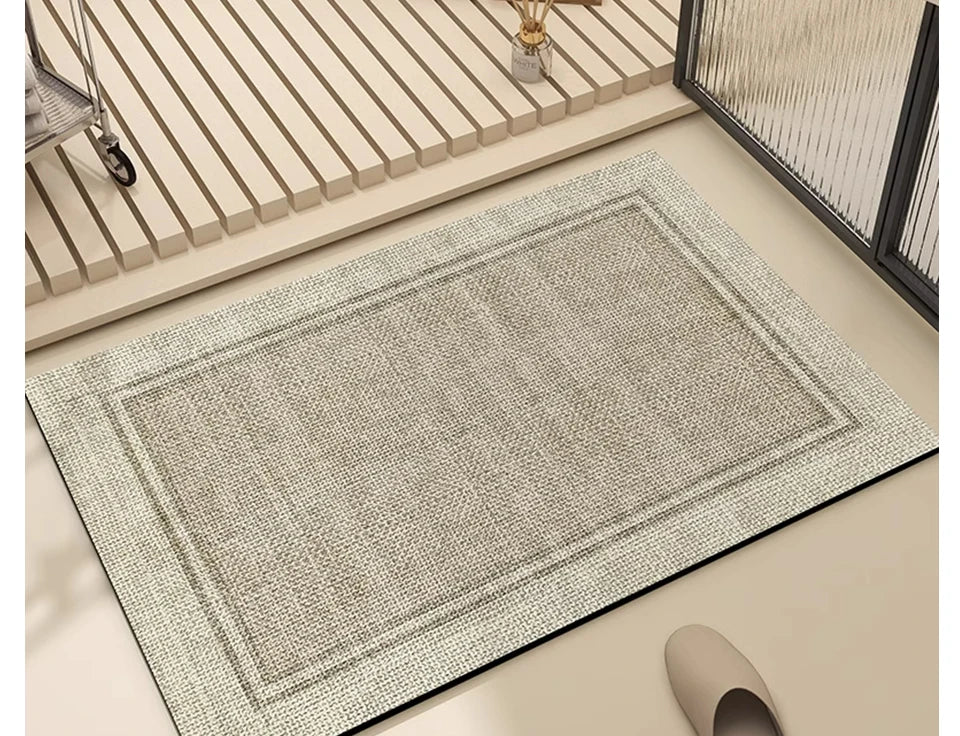 Bathroom Mat Absorbent Floor Mats Bath Carpet Soft Diatom Mud Non-slip Rug Toilet Doormat Entrance Door Tappeto Bagno Alfombra
