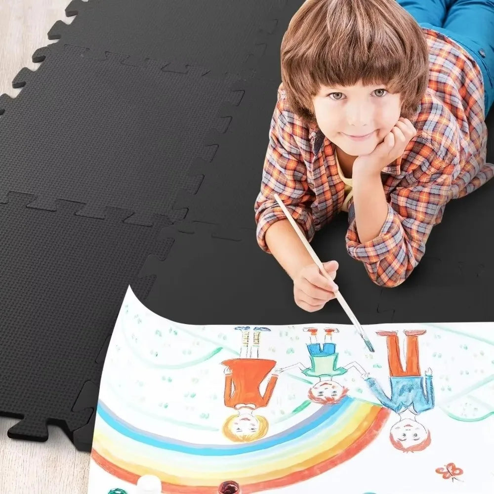 Durable EVA Foam Baby Play Mat Interlocking Puzzle Tile Floor Pad Protective Surface Soft Exercise Mat for Tatami Home Floor