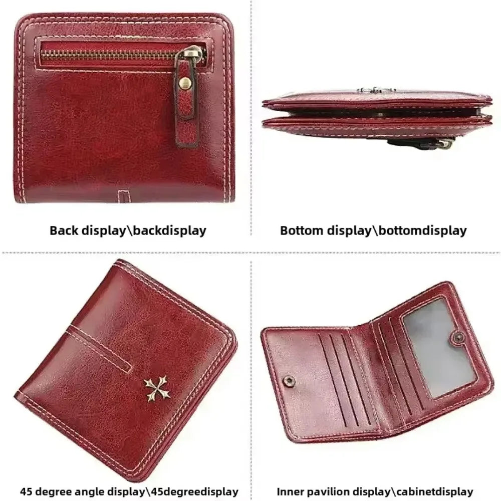 Mini Women Wallets Free Name Engraving Fashion Small Wallets Zipper PU Leather Quality Female Purse Card Holder Wallet