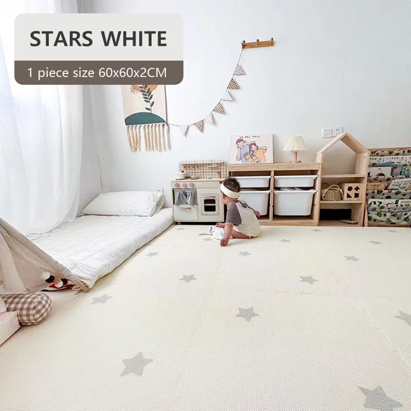 Baby Play Mat 60x60x2CM Activities Mat For Baby PE Foam Children's Puzzle Carpet In Children's Room Ins Wind Kids Pad 2CM Thick