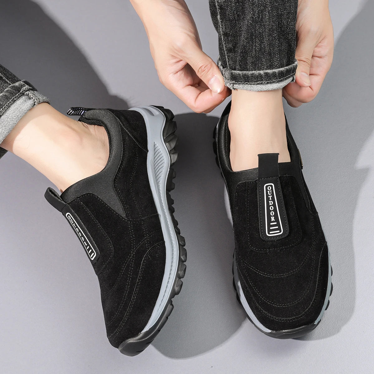MAEDEF Classic Fashion Men's High Quality Running Shoes Breathable Soft Comfortable Casual Anti-slip Outdoor Walking Sport Shoes
