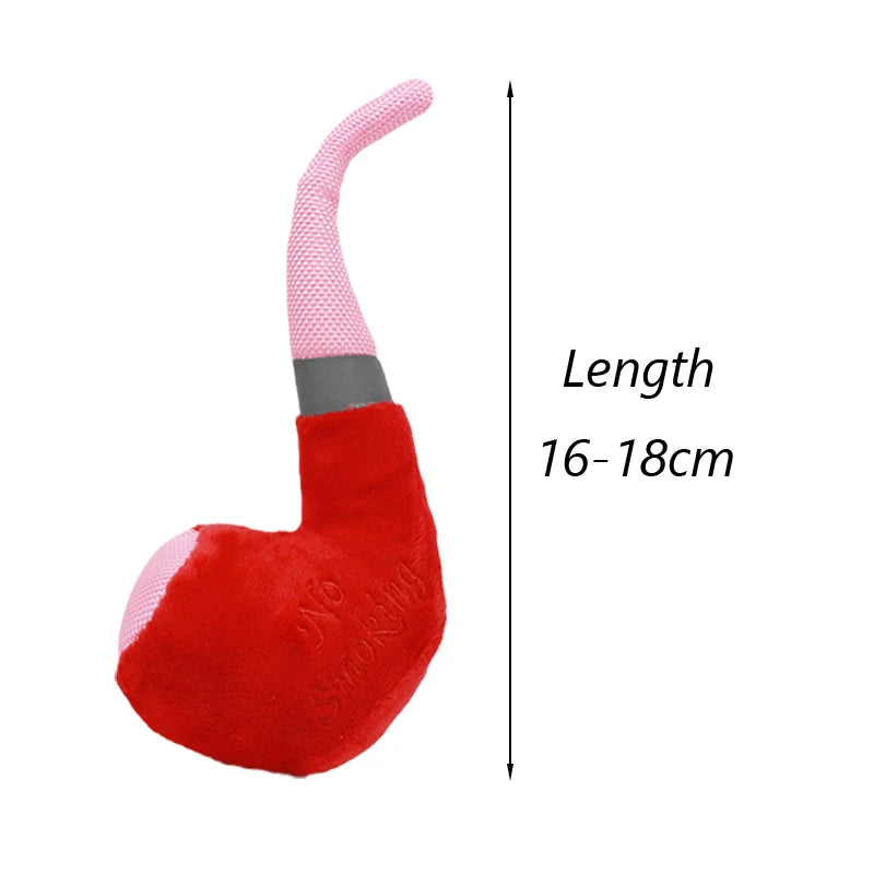 Puppy Chew Toy with Squeaker – Funny Plush Slipper for Small Dogs, Teeth-Cleaning Toy for French Bulldogs & Shiba Inus